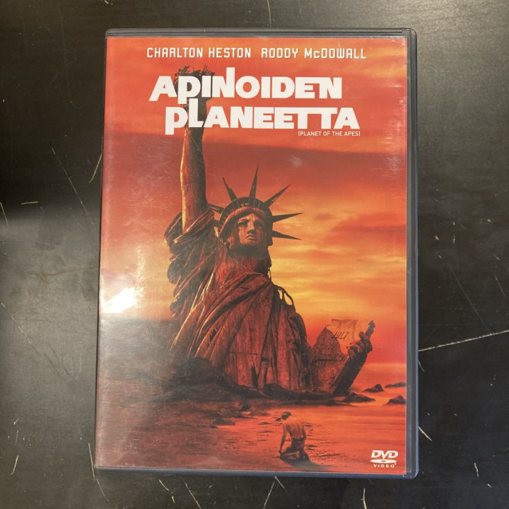 Apinoiden planeetta (1968) DVD (VG+/VG+) -seikkailu/sci-fi-